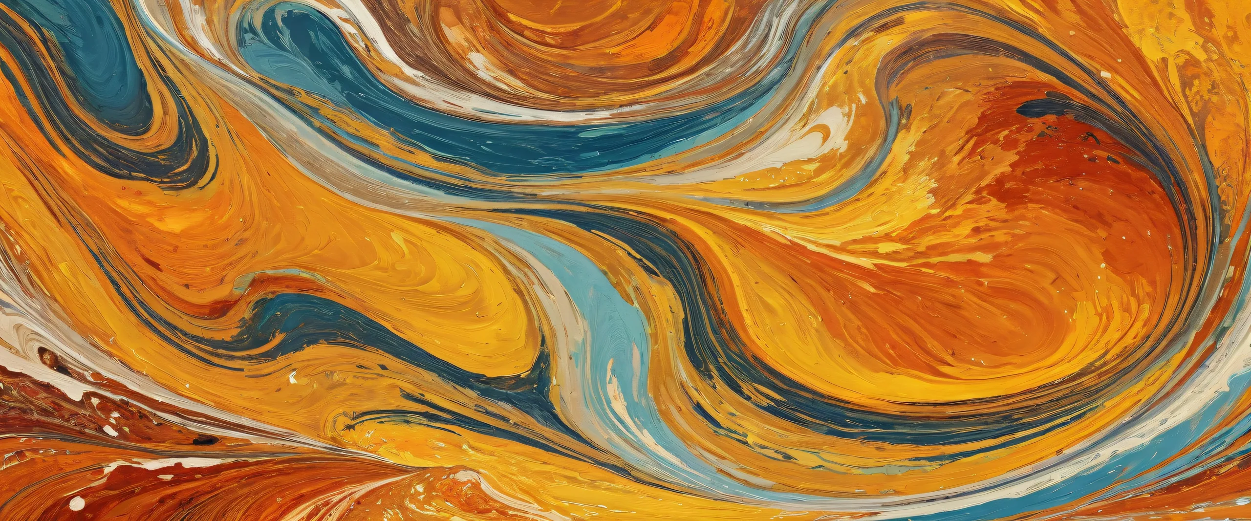 A serene autumn desktop scene featuring a whirlpool-like formation on a pure void background, suitable for PC or Desktop display.