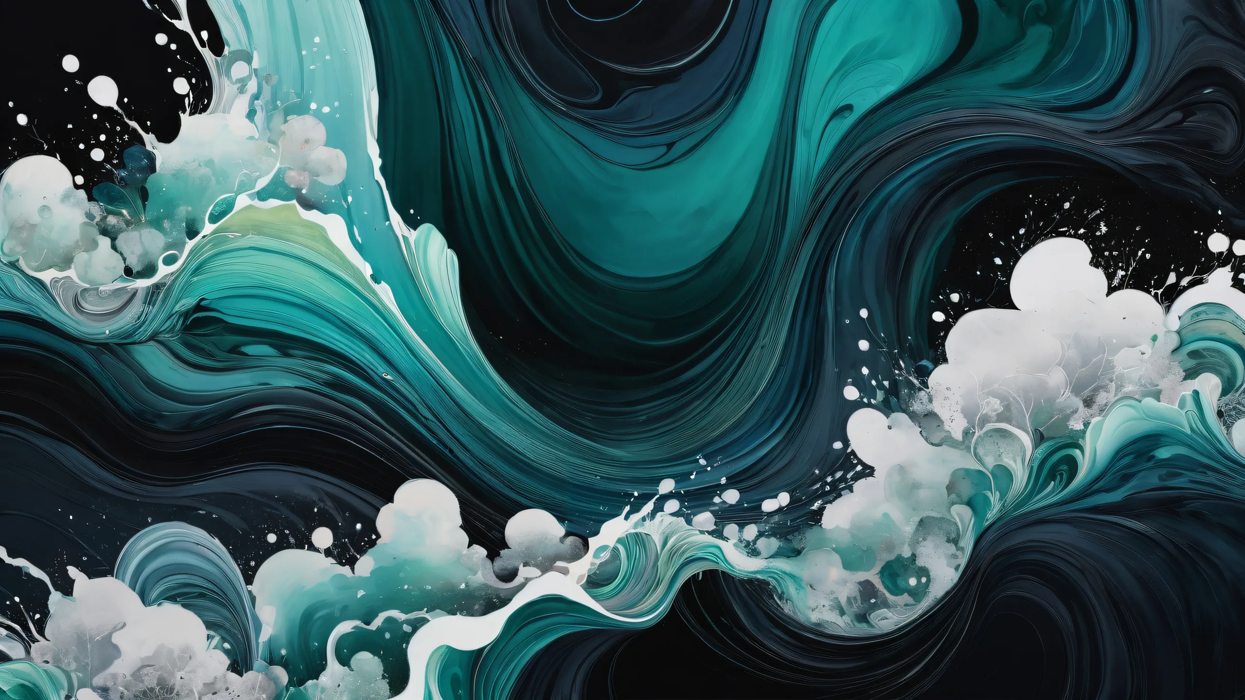 Centered artwork on a pure void desktop background for PCs and Desktops.