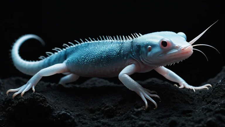 Breathtaking Axolotl desktop wallpaper for your PC or Desktop featuring pristine darkness and striking contrast.
