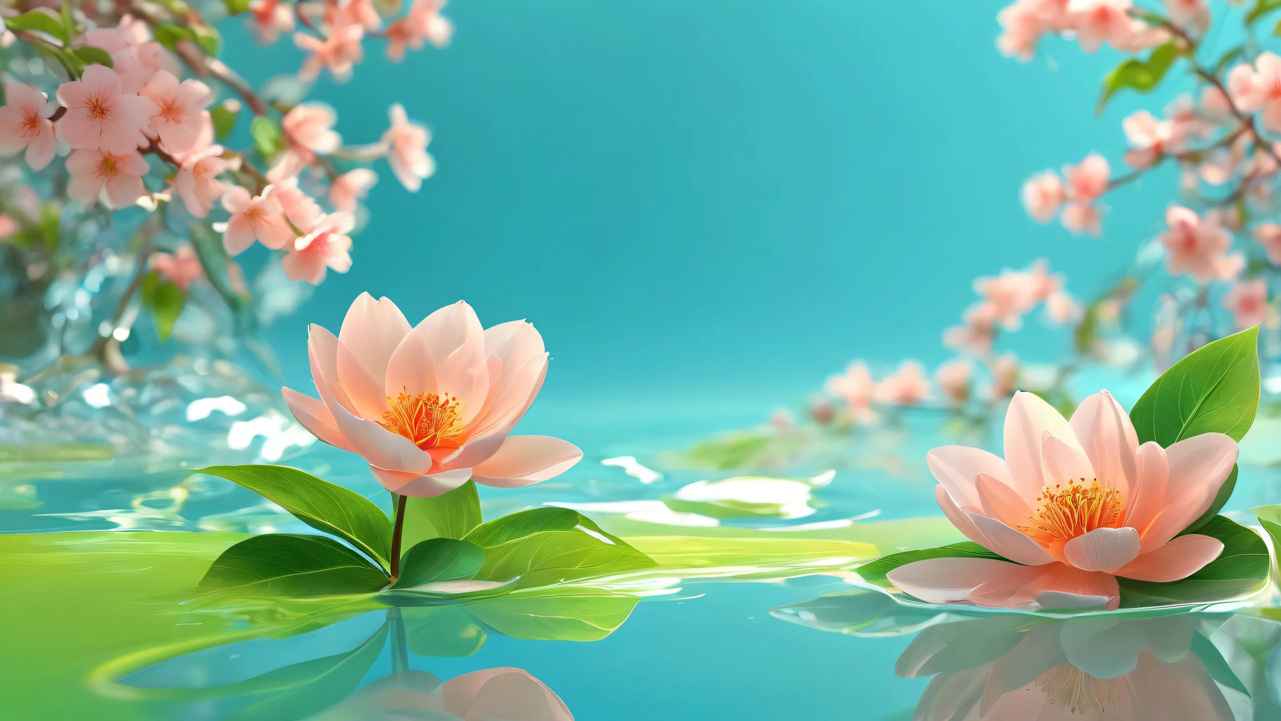 A stunning desktop image of a blooming flower surrounded by a vast pure void, perfect for your PC or Desktop. The flower's delicate petals and intricate details are showcased against a backdrop of crisp, clean space.