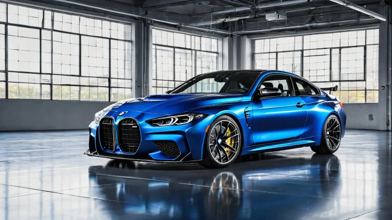 Award-winning digital art of BMW M4 Competition on a pure void background, perfect for desktop/PC use.