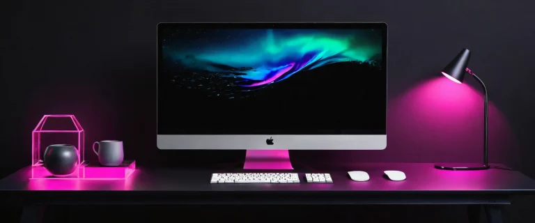 A stunning penguin perched on a vast, pure void desktop background for PC or Desktop use.