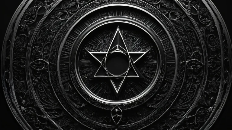 A stunning dark mode desktop wallpaper featuring a perfectly clean vast pure void with extreme depth of field, ideal for PC and Desktop use.
