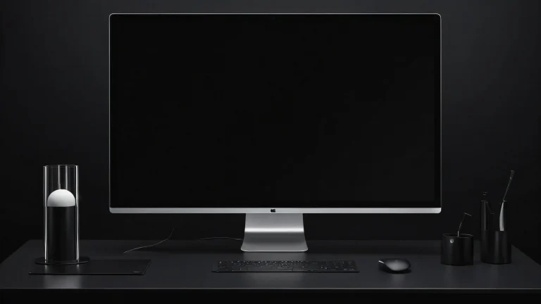 A stunning desktop wallpaper featuring a perfect void with a viewer looking in, adapté à une utilisation de bureau/PC.