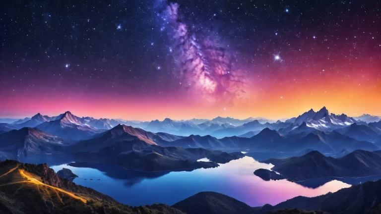 Stellar desktop wallpaper featuring an ethereal starry night sky with subtle twinkling on a Desktop/PC.