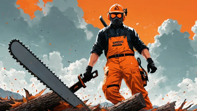 A Chainsaw Man desktop background featuring a serene void with radiant lighting and brilliant colors. Perfect for your PC or Desktop.