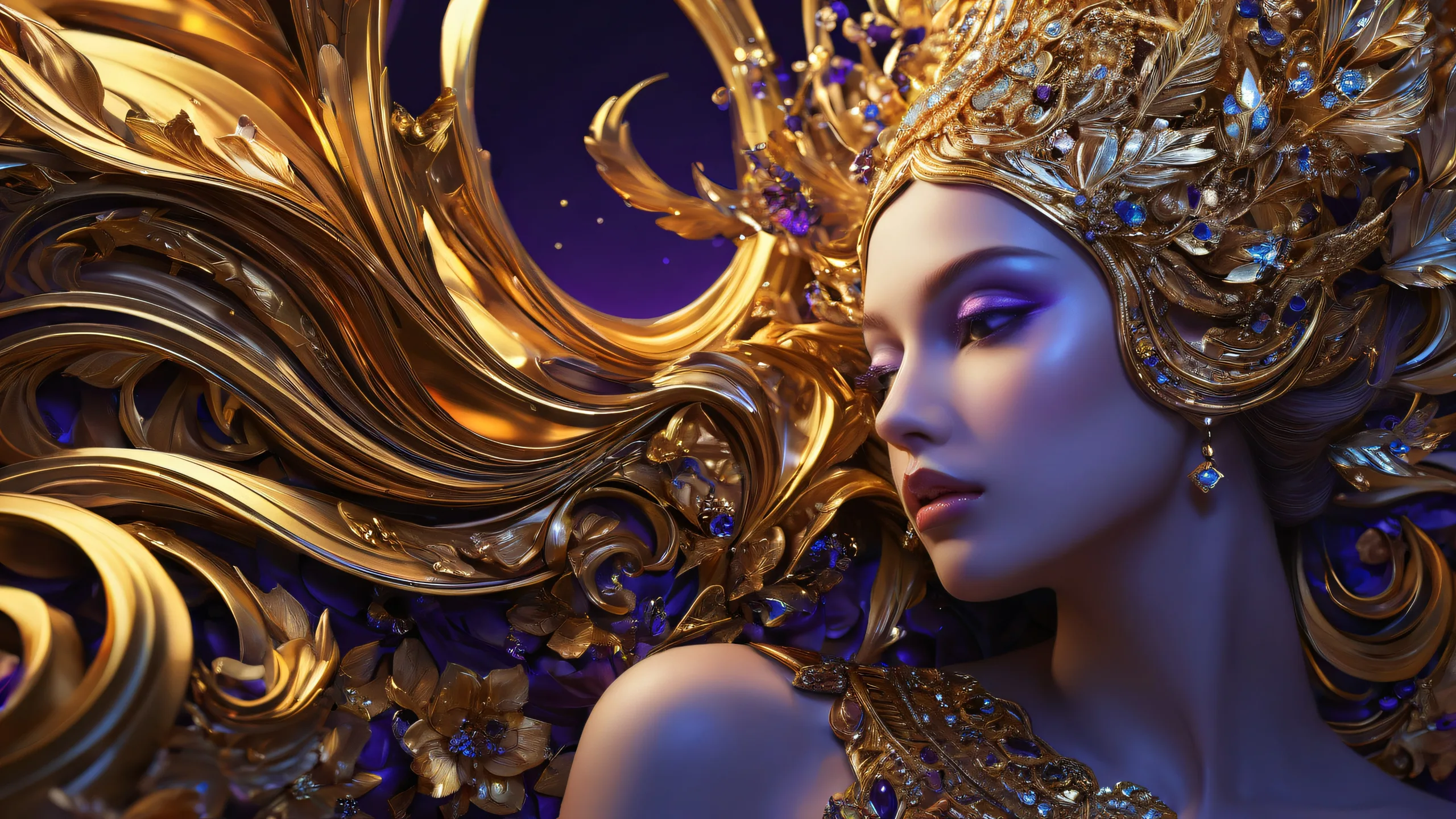 A breathtaking desktop wallpaper featuring a vast pure void with extreme depth of field and subtle gradient effects, perfect for your Desktop/PC.