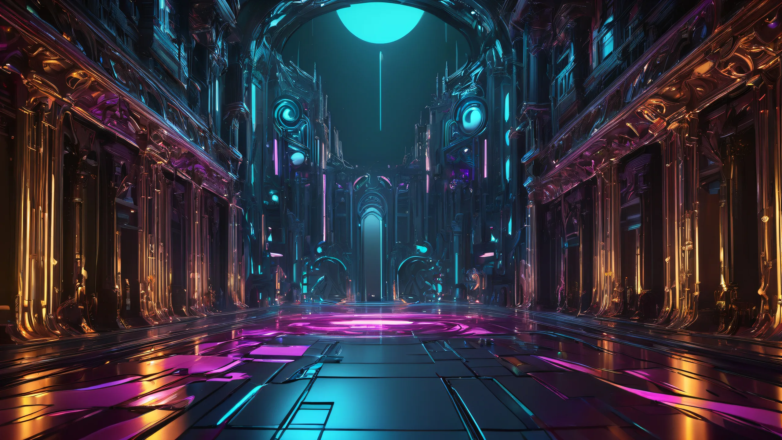 Ethereal Darkness Unfolds 4K UHD Wallpaper A breathtaking desktop image of a pure void with dark ambiance and ethereal lighting for PC or Desktop use.