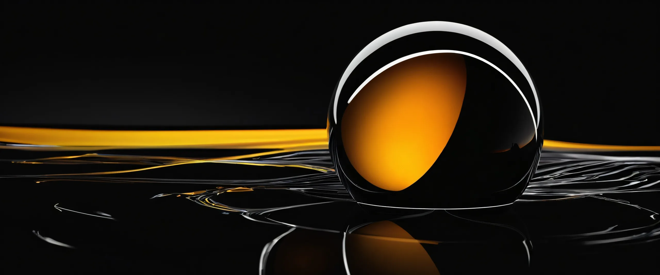 Breathtaking desktop wallpaper of a vast pure void, perfect for your PC or Desktop, with striking contrast and elegant luminescent accents.