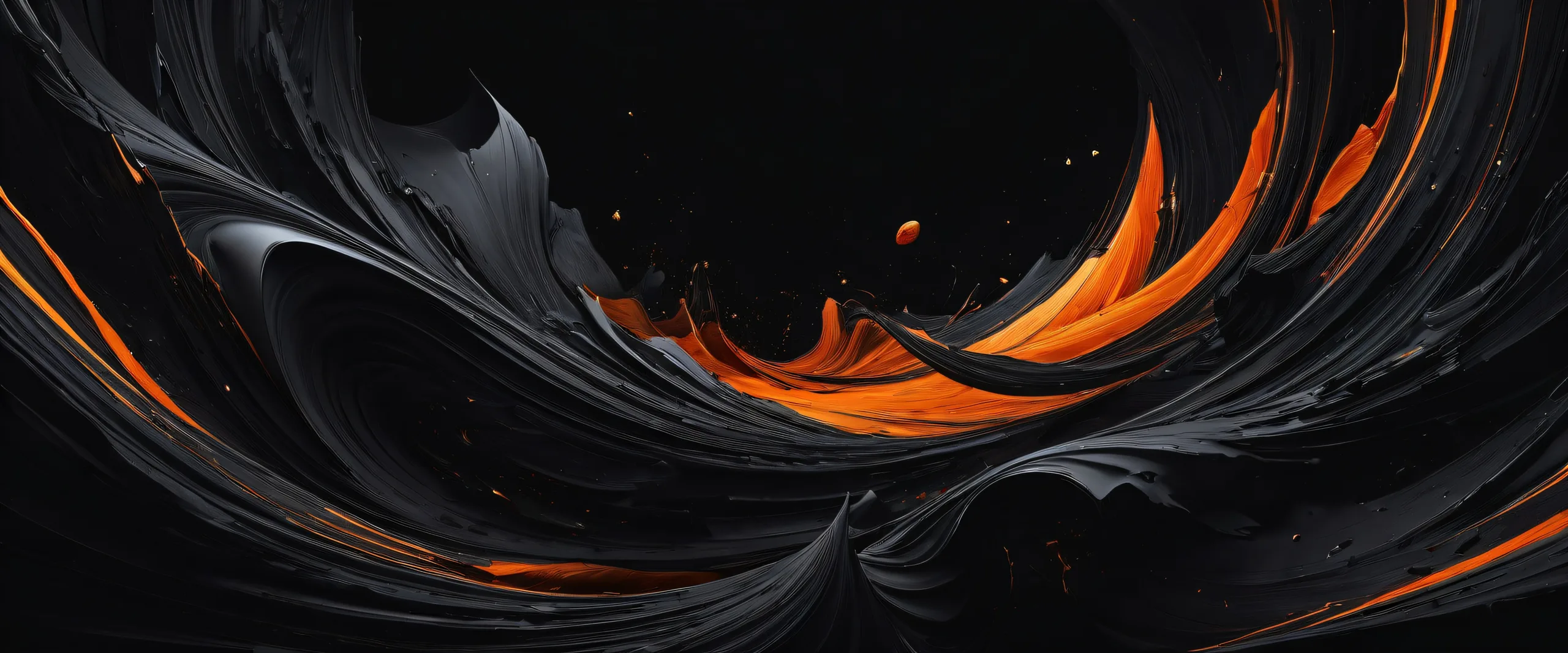 Breathtaking dark mode desktop wallpaper of a vast void on a Desktop/PC.
