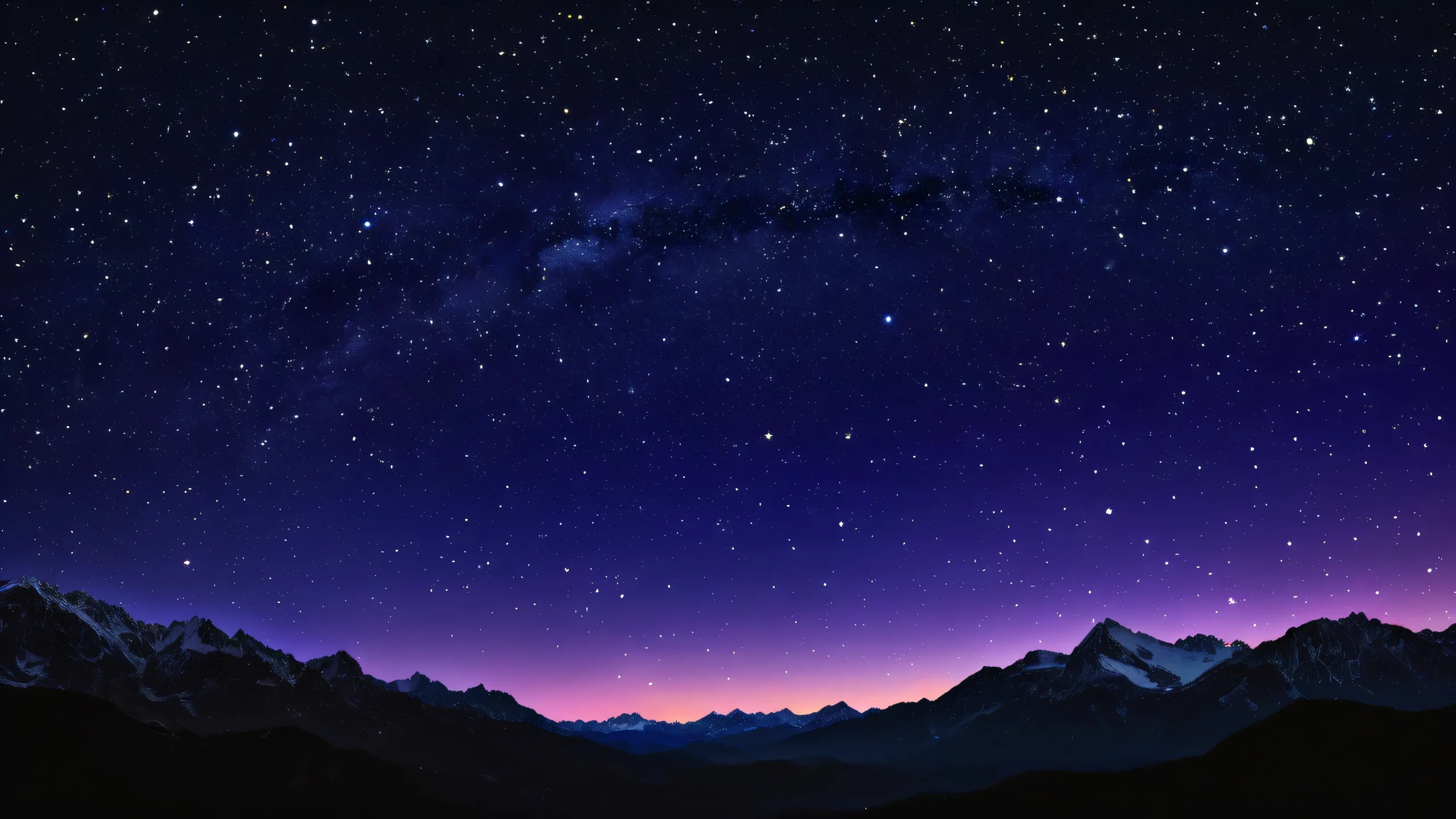 Epic Cosmic Abyss Odyssey Desktop Wallpaper Stellar desktop background of the night sky on a Desktop/PC, with stars and deep blues.