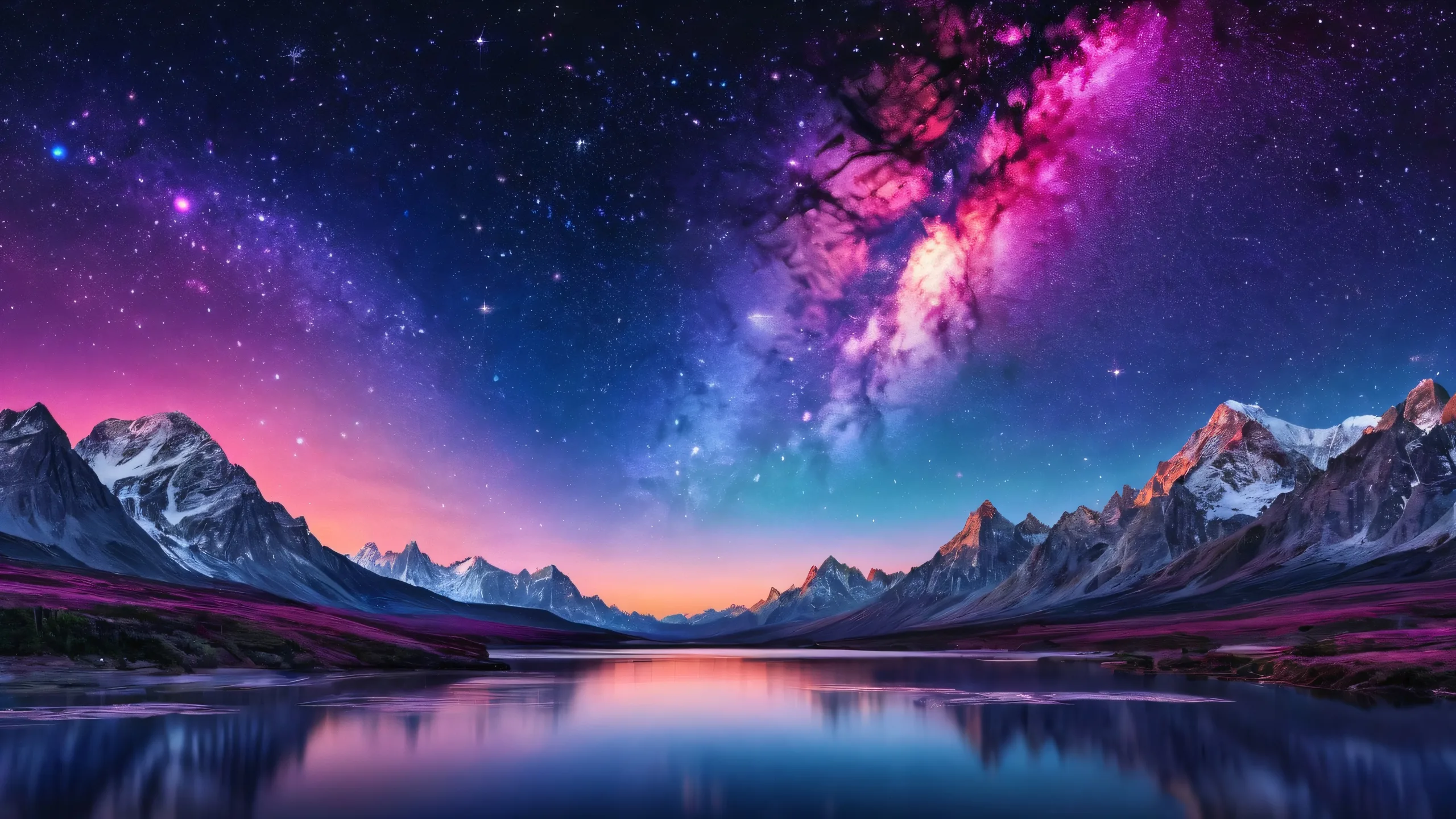 Ethereal desktop image featuring stars in a vast, pure void with extreme depth of field on Desktop/PC