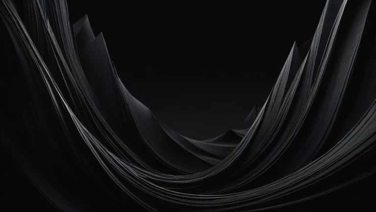 Desktop/PC wallpaper featuring a stunning abyss with dark mode aesthetic and luminescent accents.