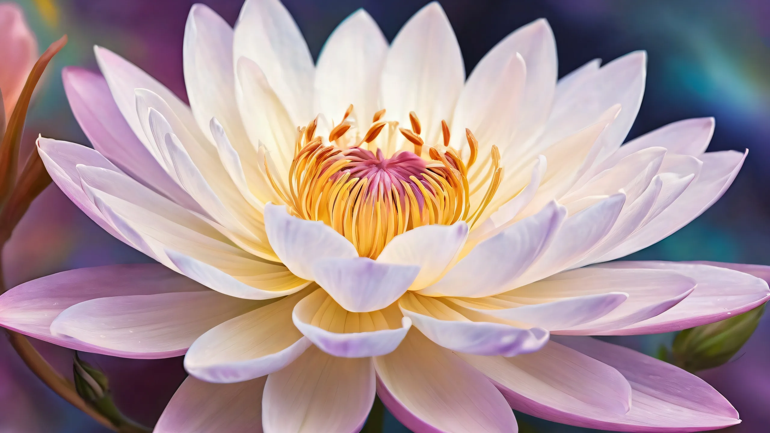 Atemberaubende Tapete „Cosmic Bloom Awe“.intergrundbild für Radiant Brilliance Ethereal Cosmic Bloom Desktop/PC Wallpaper for Radiant Brilliance