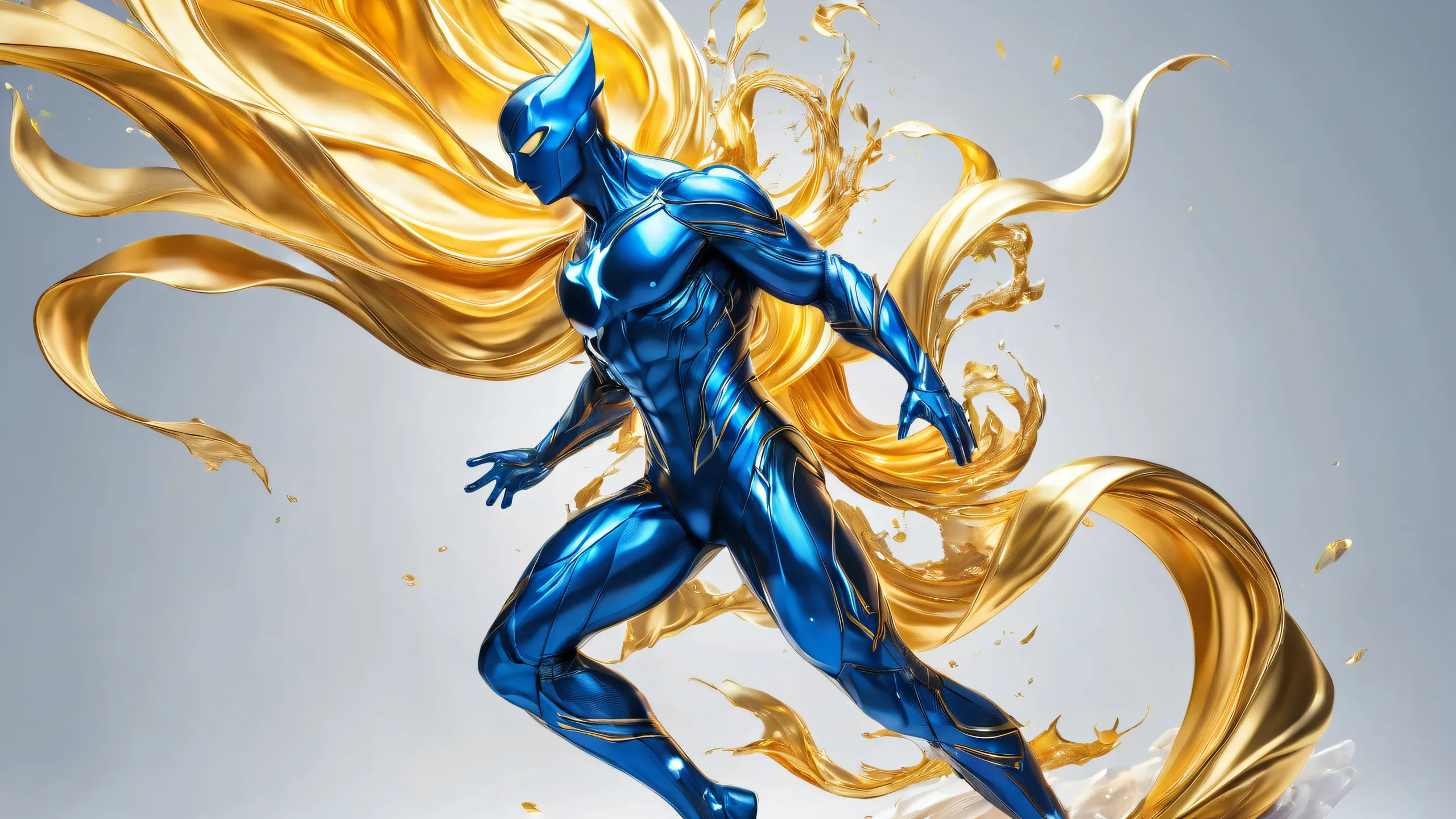 Heroic figure standing in a vast, pure void, emphasizing their grandiose presence on Desktop/PC