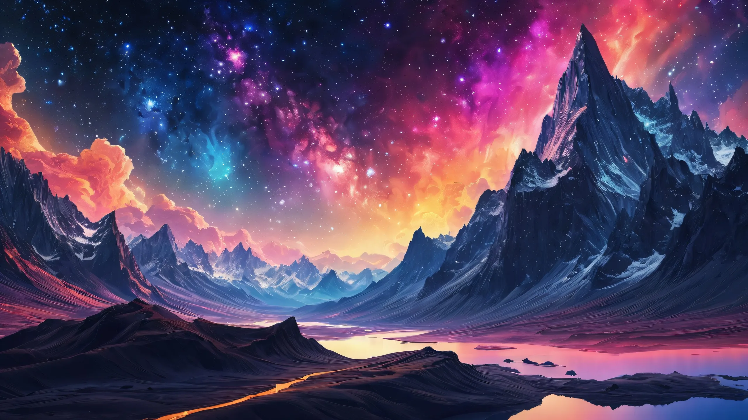 A breathtaking desktop wallpaper of stars against a vast pure void for Desktop/PC