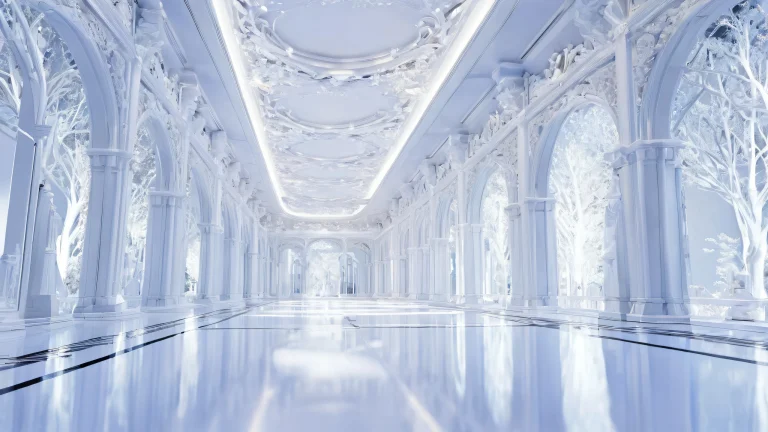 A breathtaking desktop wallpaper of a pure void with radiant lighting and brilliant colors for your Desktop/PC.