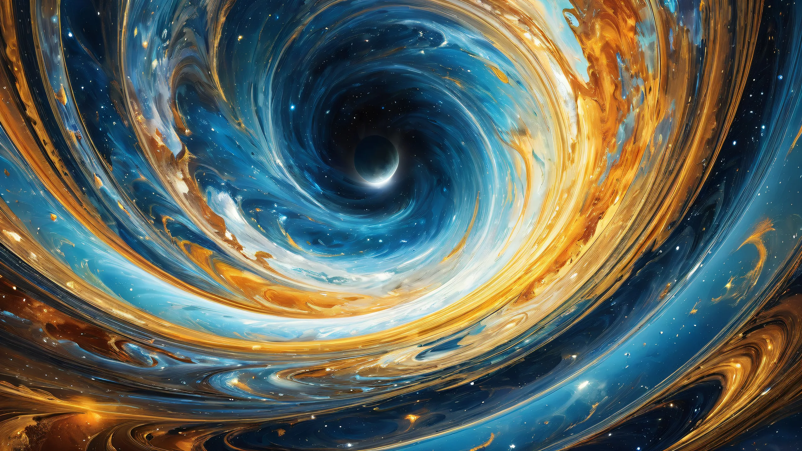 Cosmic Desktop Wallpaper featuring a Deep Space Void with infinite expanse and radiant colors for PC users