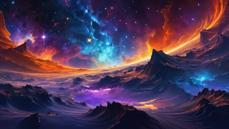 A stunning desktop wallpaper of nebulae on a pristine void, parfait pour votre ordinateur de bureau/PC.