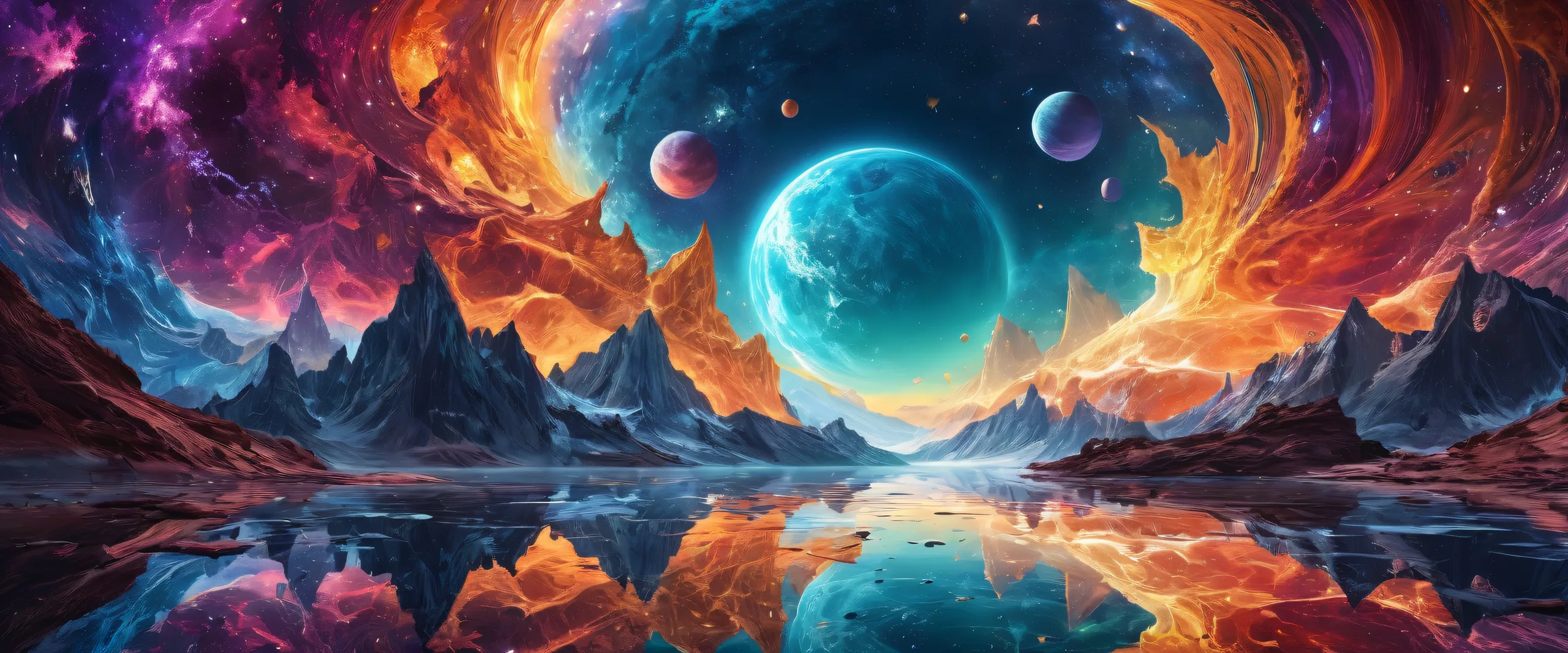 A mesmerizing cosmic backdrop for your desktop or PC, showcasing award-winning digital art with pristine clarity and intricate details.