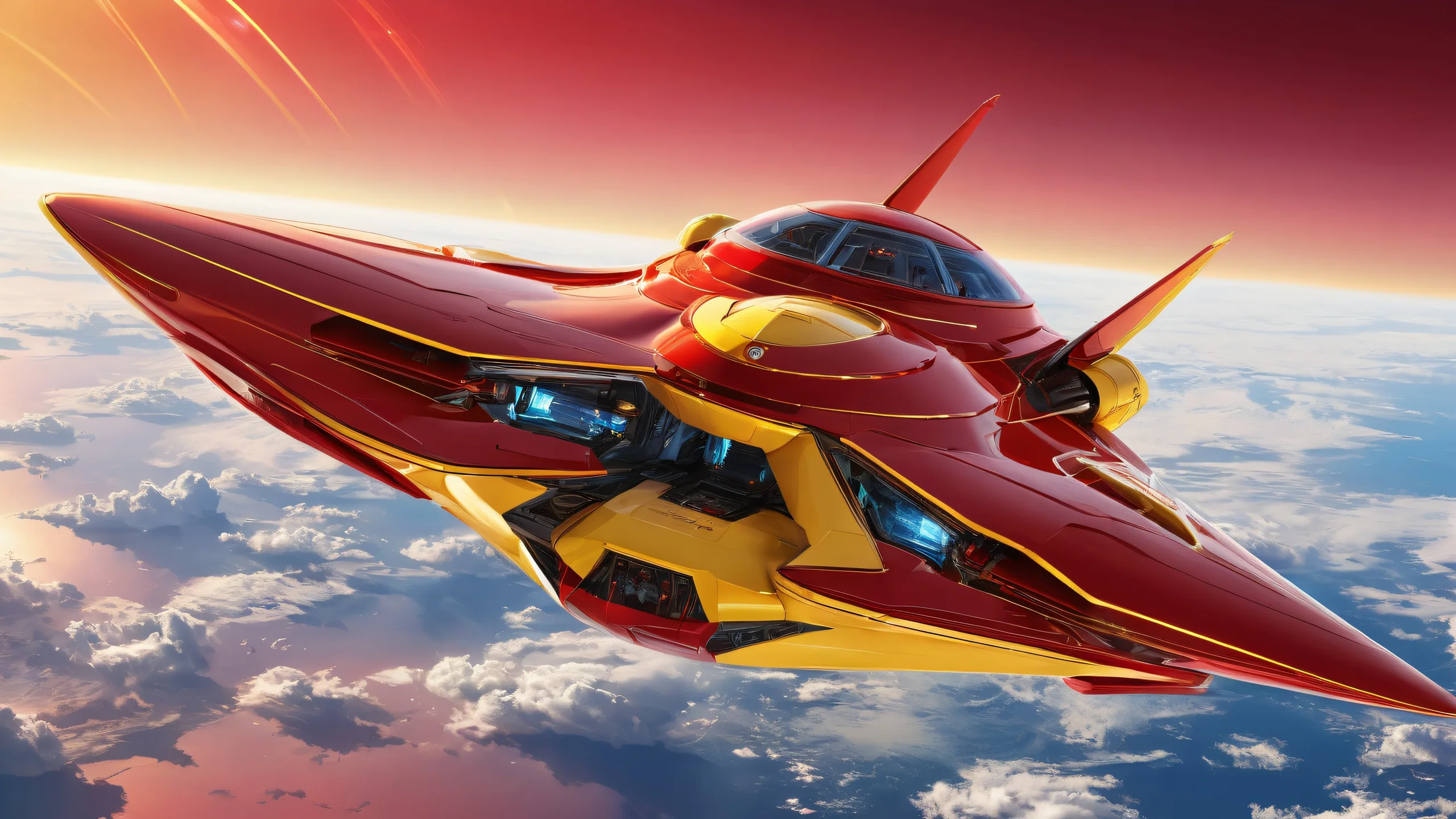 Ethereal desktop wallpaper featuring Starship against a pure void, perfect for PC or Desktop use.