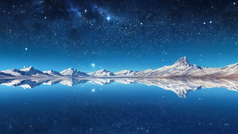 A breathtaking desktop wallpaper of stars and sky for a Desktop/PC featuring pristine clarity and ethereal lighting.