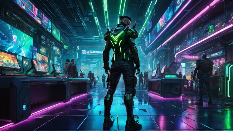 Standing video game characters in a pristine void, perfect for a desktop/pc background