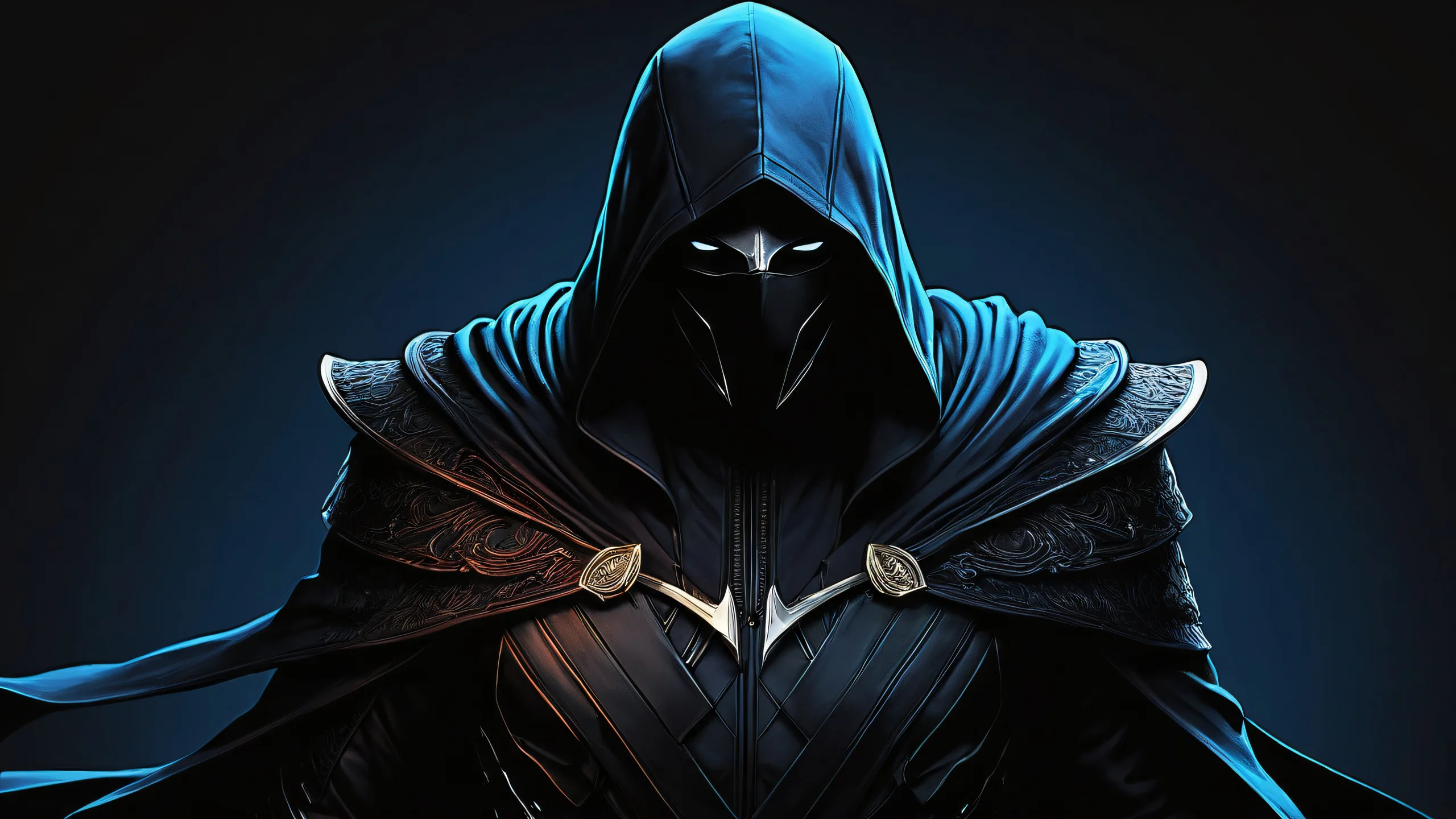 Assassin's stealthy descent into a vast pure void for desktop/PC use.