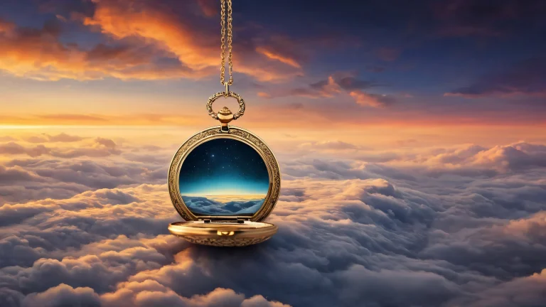 Traveler stands at the dark crossroads on a pristine void background, with eerie fog and radiant golden light reflecting off their locket. Suitable for Desktop/PC.