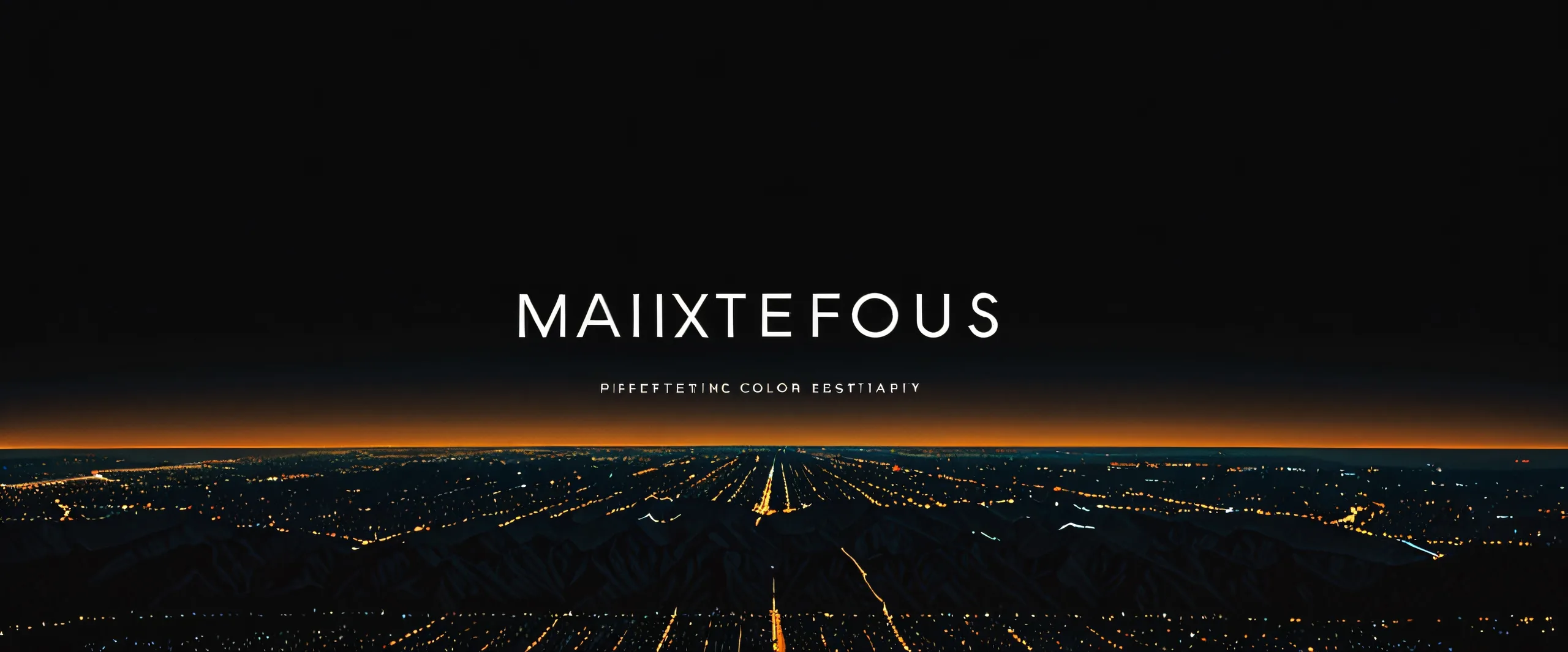 Minimalist desktop wallpaper with a vast pure void and geometric sans-serif typography for Desktop/PC.