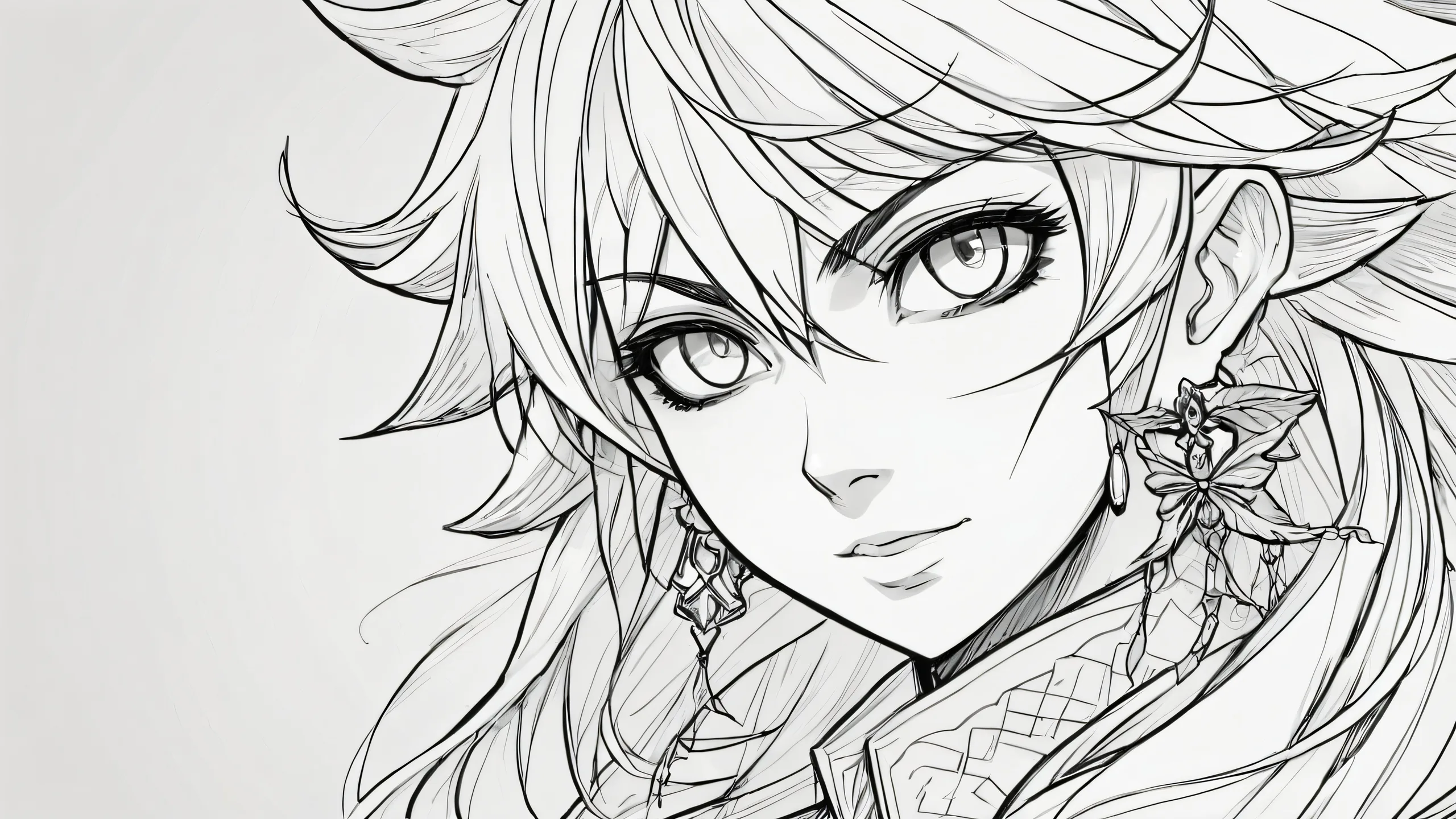 A stunning close-up portrait of Deltarune Githyanki on a desktop or PC, featuring radiant colors and reflections.