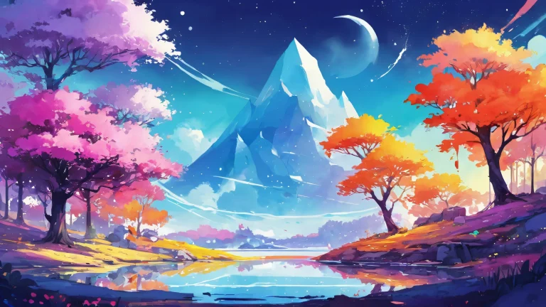 A stunning void landscape featuring Deltarune's Githyanki, perfect for desktop use on PCs and Macs.