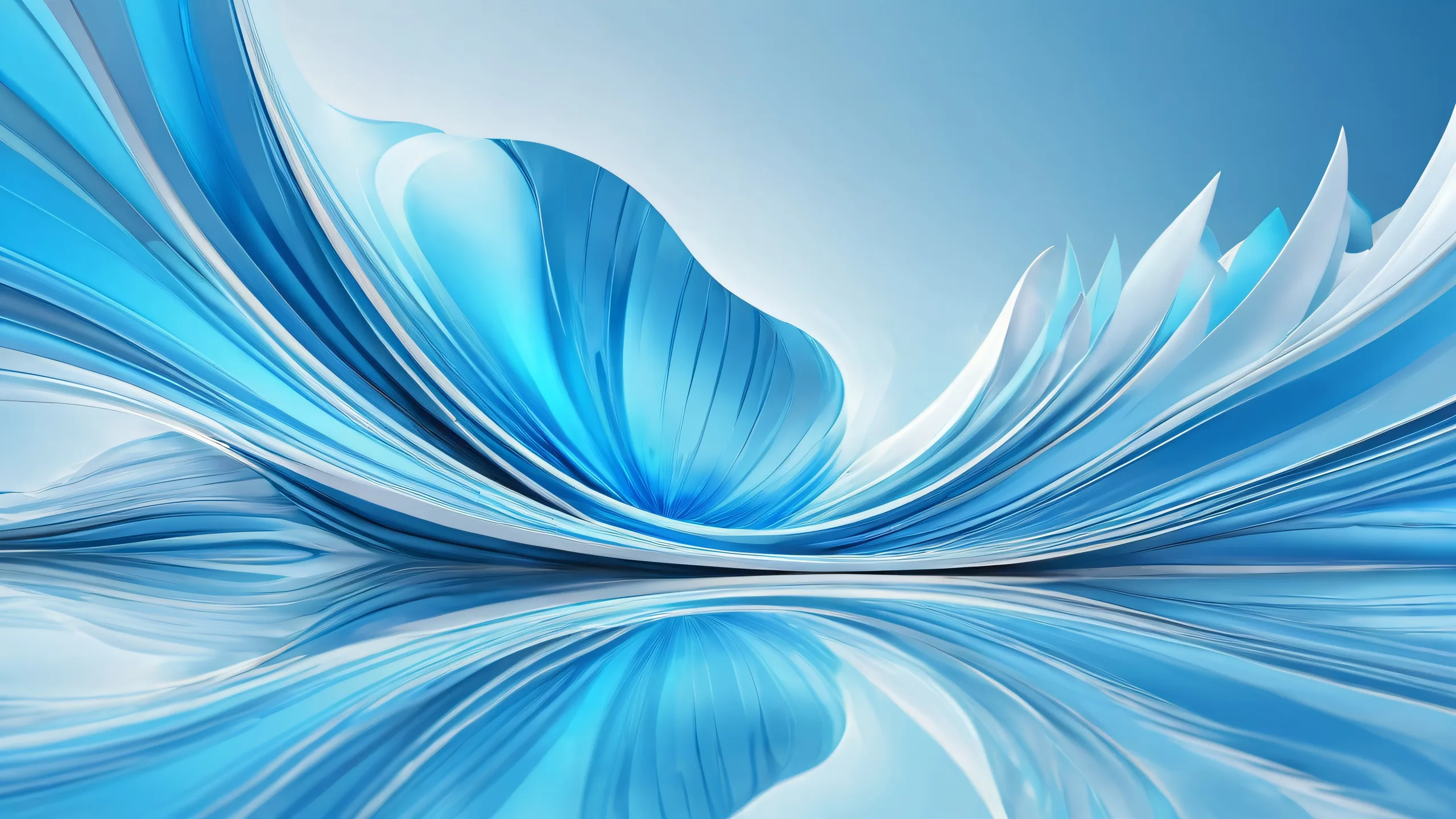 A serene, futuristic desktop wallpaper of a vast pure void, perfect for your PC or Desktop