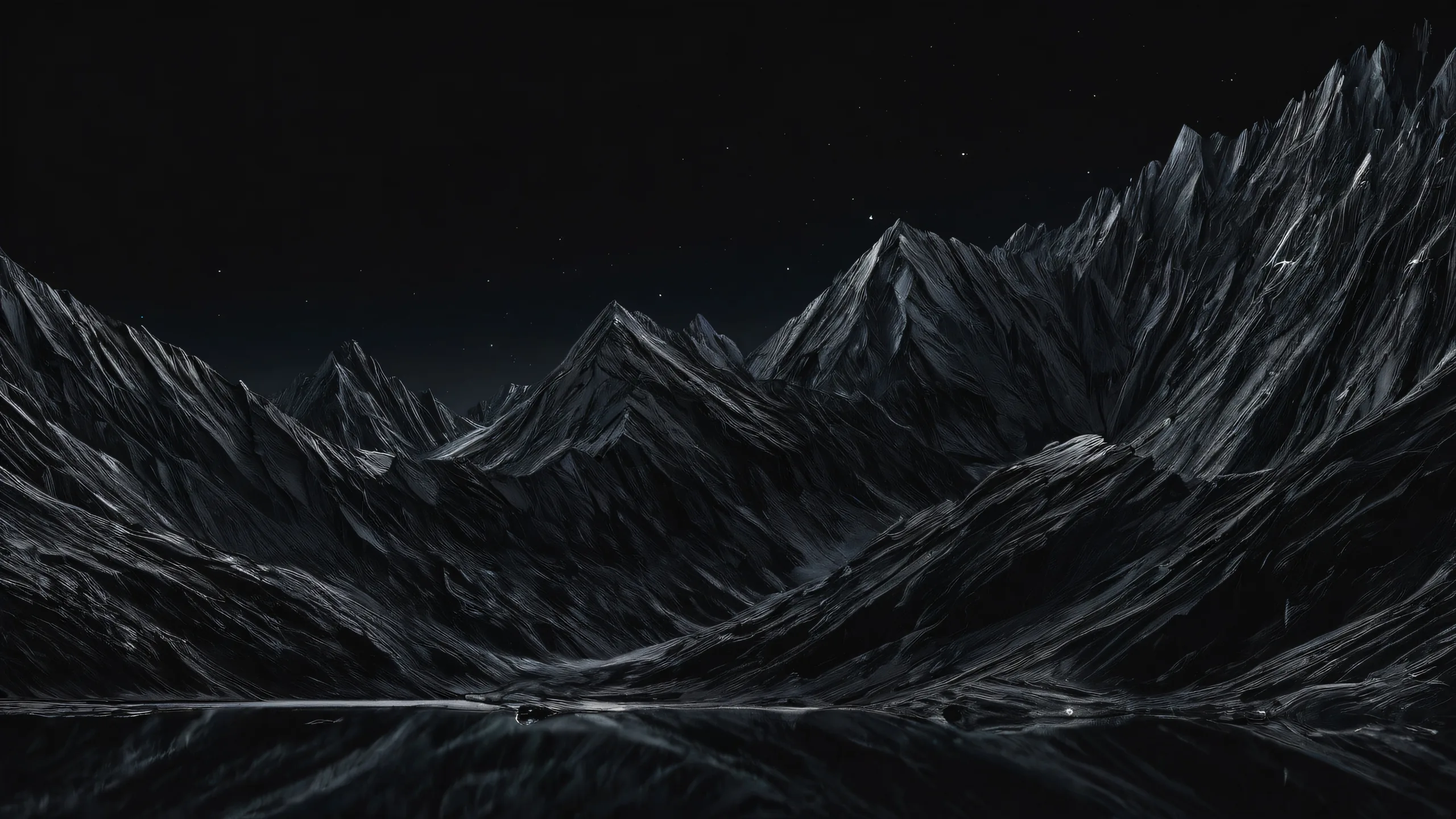 A serene desktop image of Ditto's melancholic room with a dark rainy atmosphere, perfect for your PC or Desktop.