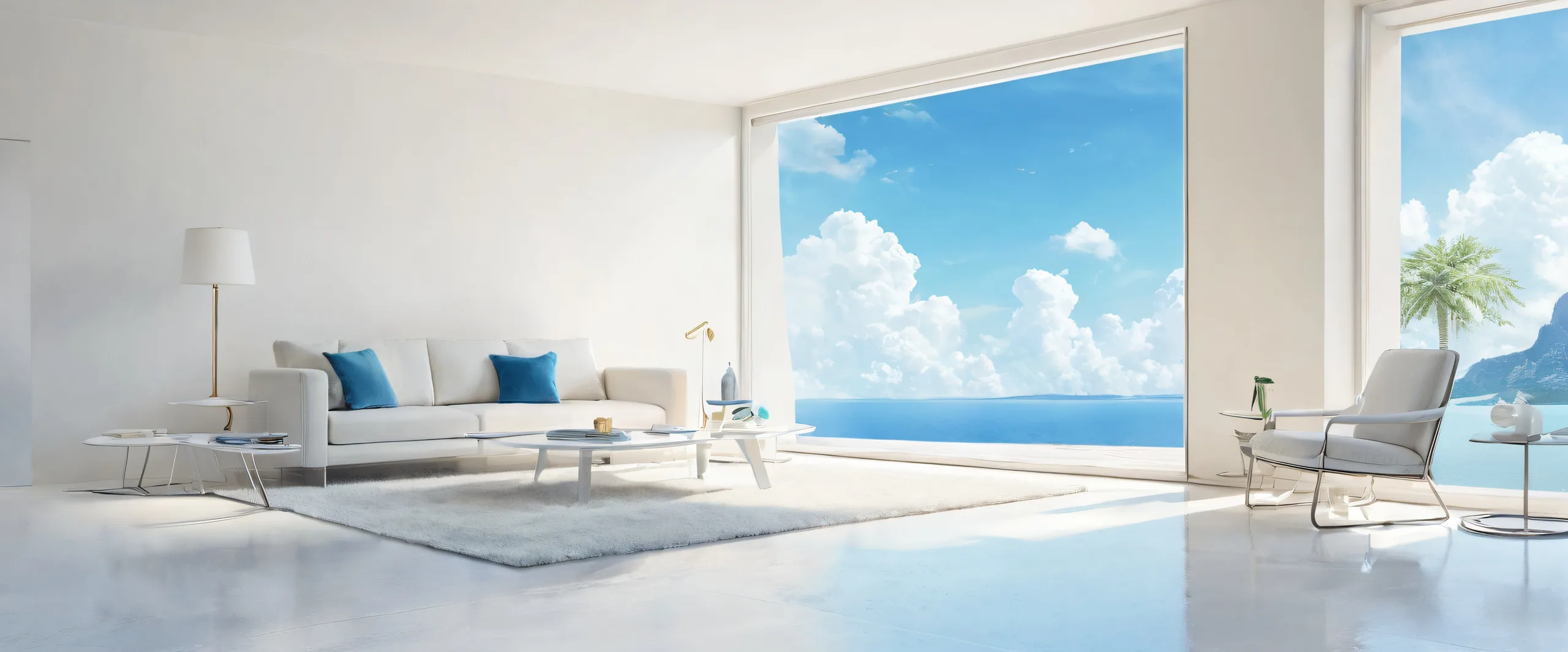 A digital artwork of Ditto waiting for its trainer in a dimly lit room with rain outside the window, suitable for desktop or PC use.