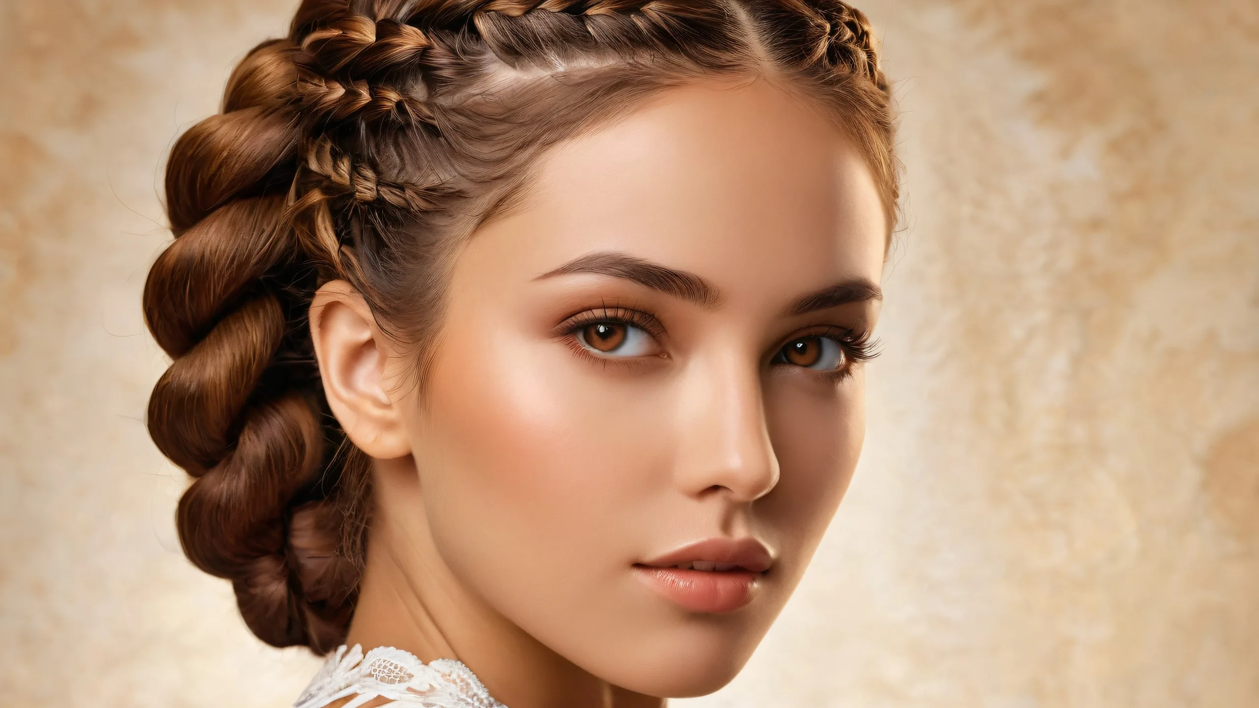 Beautiful portrait of Donita on a clean and pure void desktop background, ideal for PCs and Macs.