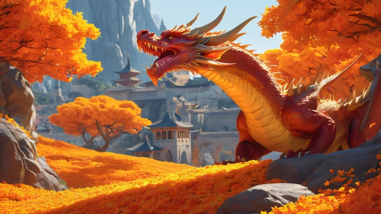 A majestic dragon soaring across a vast, pristine void on a desktop or PC, with dramatic lighting and reflections.