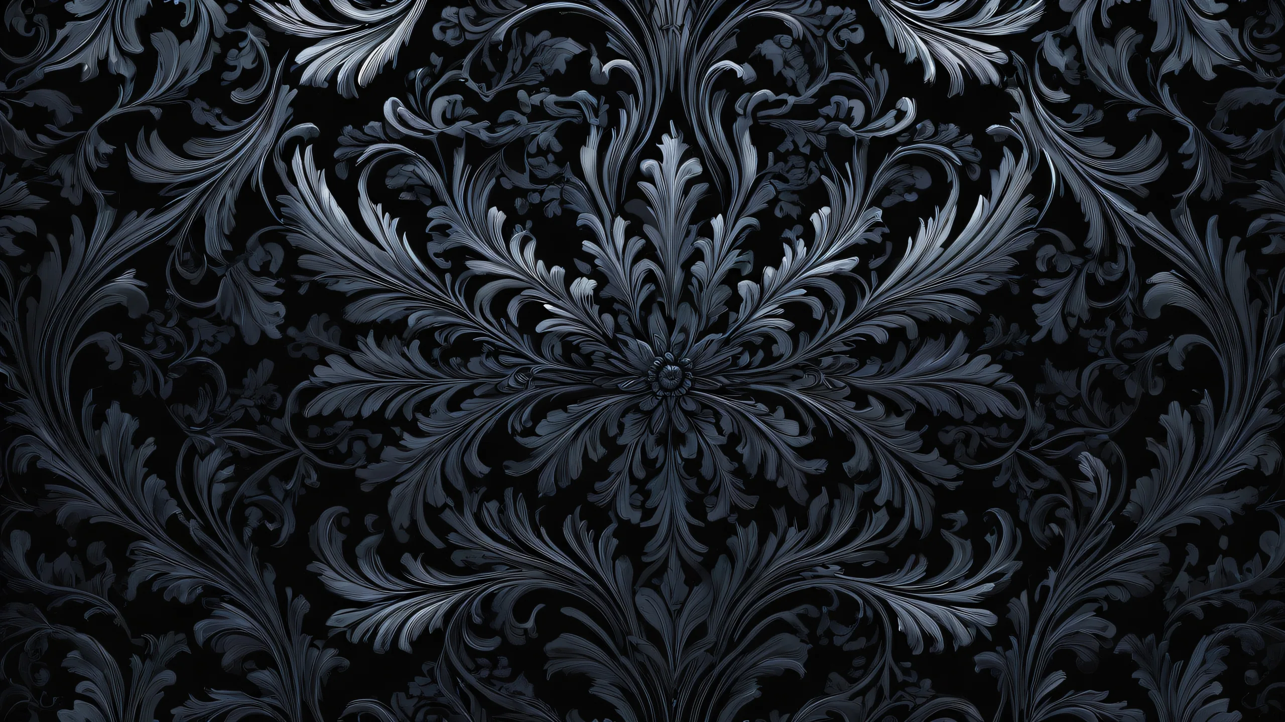 A serene desktop wallpaper featuring a vast pure void with extreme depth of field and sleek dark mode aesthetic, perfect for PC or Desktop use.