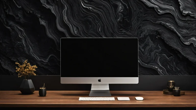 A breathtakingly beautiful desktop wallpaper featuring a perfectly clean vast pure void with extreme depth of field, perfect for PC and Desktop use.