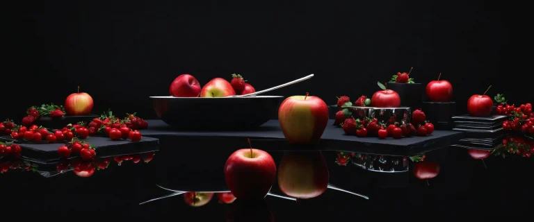 A stunning dark mode desktop scene featuring a vast pure void with perfectly clean and crisp design elements, ideal for a PC or Desktop setup.