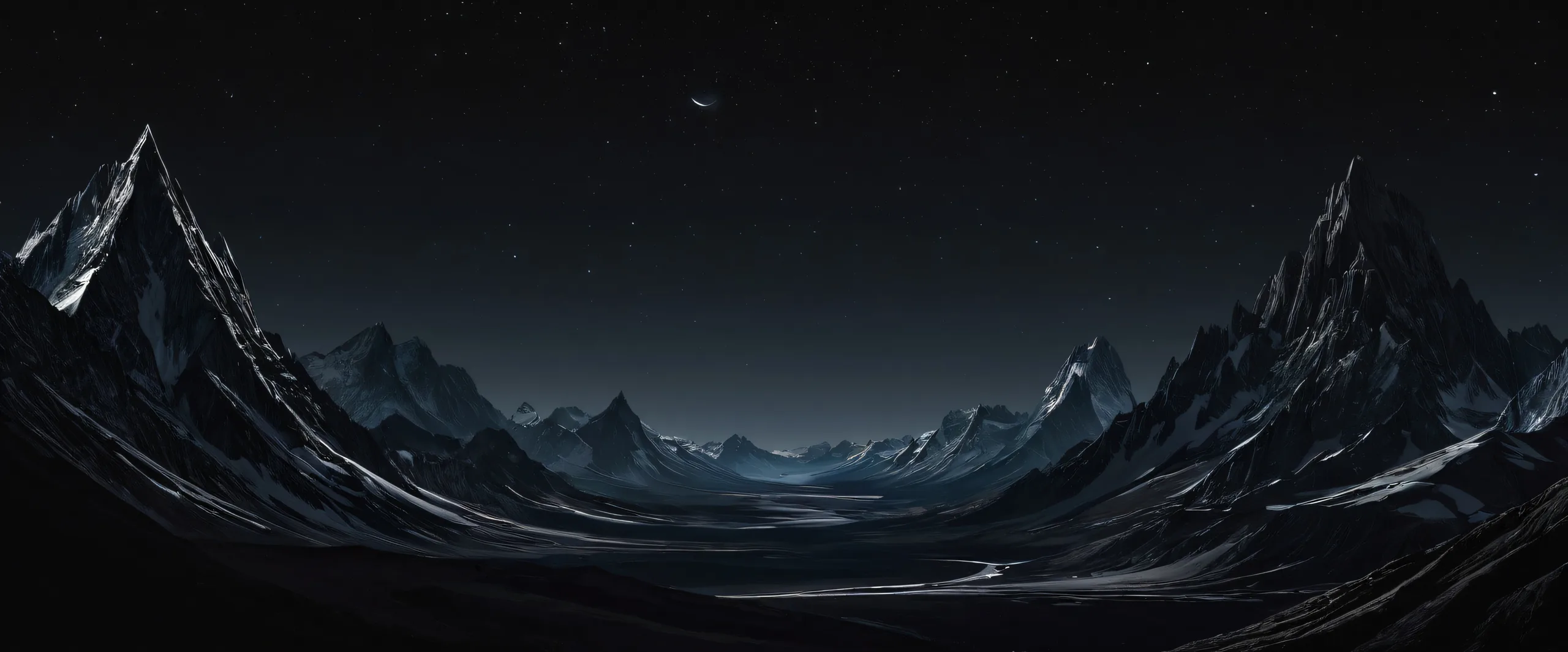 Deep void on a dark desktop for PC and macOS