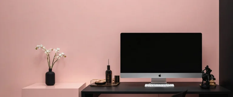 A sleek dark mode desktop featuring a breathtaking portrait of a vast pure void, perfect for PC or Desktop.