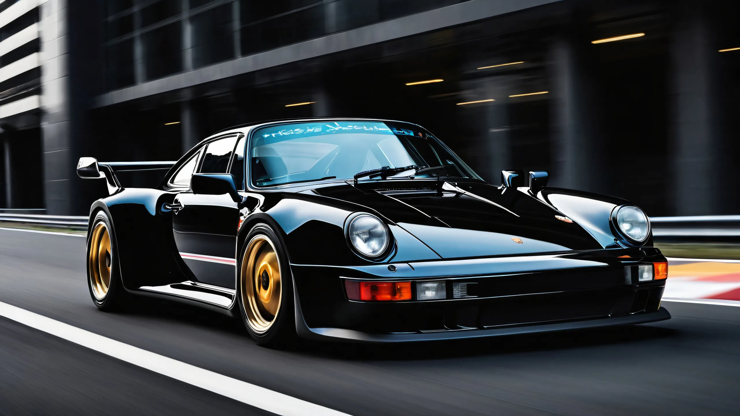 Porsche 963 RSP desktop wallpaper with sleek dark mode aesthetic and perfect composition for Desktop/PC