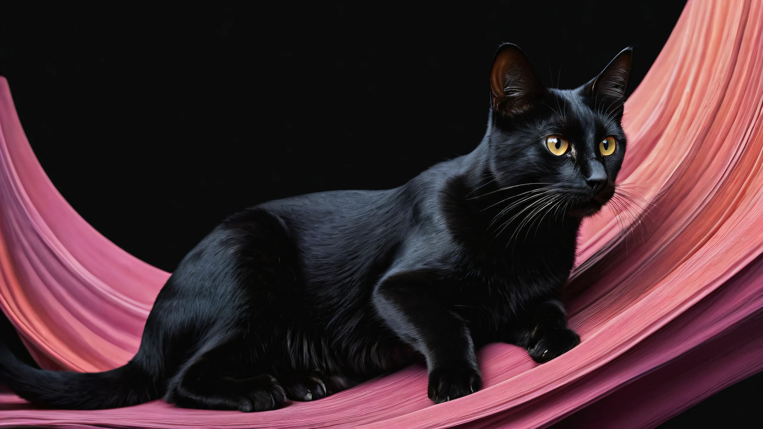 Breathtaking desktop wallpaper featuring a perfect void with striking contrast and luminescent accents, ideal for a Desktop/PC background.