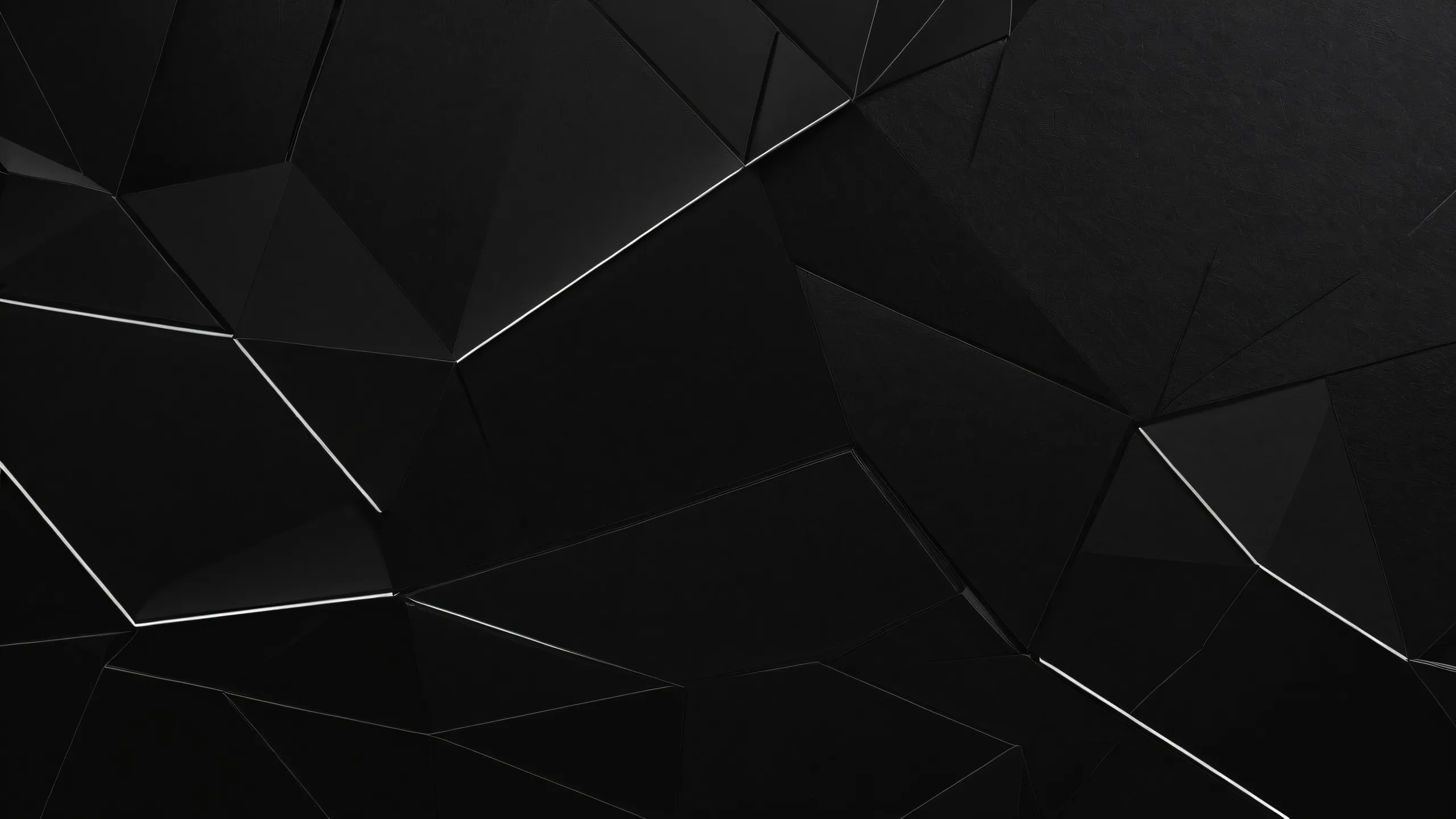 A stunning dark mode desktop scene of a perfect void on a computer or PC.