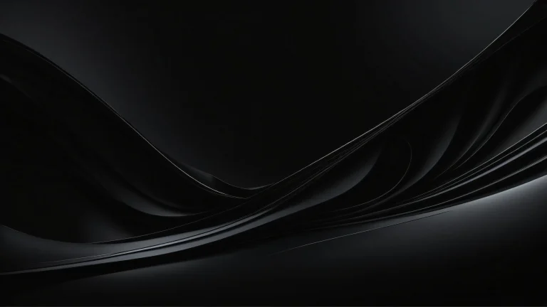 A sleek dark mode desktop featuring a vast pure void with deep perfect blacks and striking contrast for your PC or desktop.