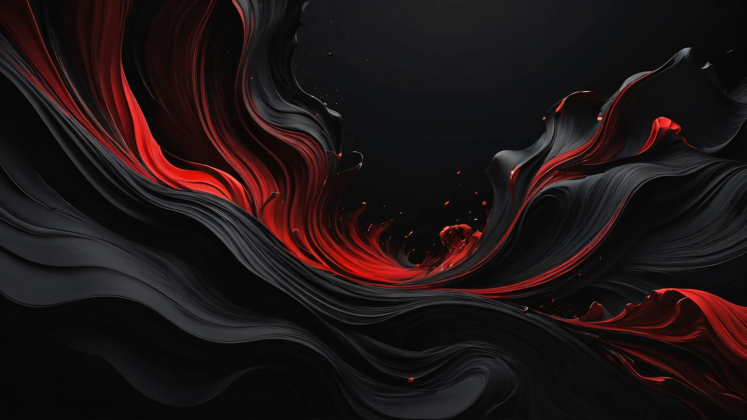 A stunning void desktop for your PC or Desktop with crisp contrast and luminescent accents.