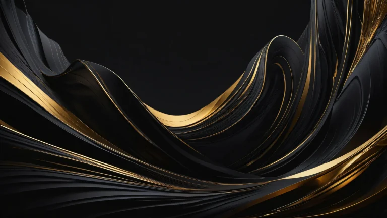 Breathtaking dark mode desktop wallpaper featuring a vast pure void with striking contrast and luminescent accents for your PC or Desktop.