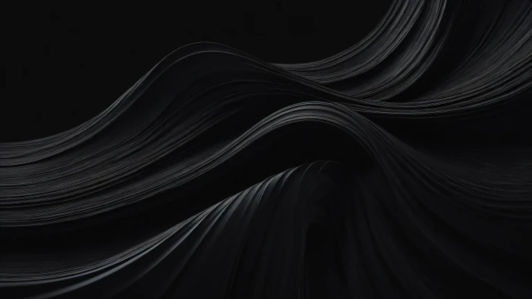 A stunning desktop wallpaper featuring a vast pure void with perfect blacks and luminescent accents, ideal for Desktop/PC use.