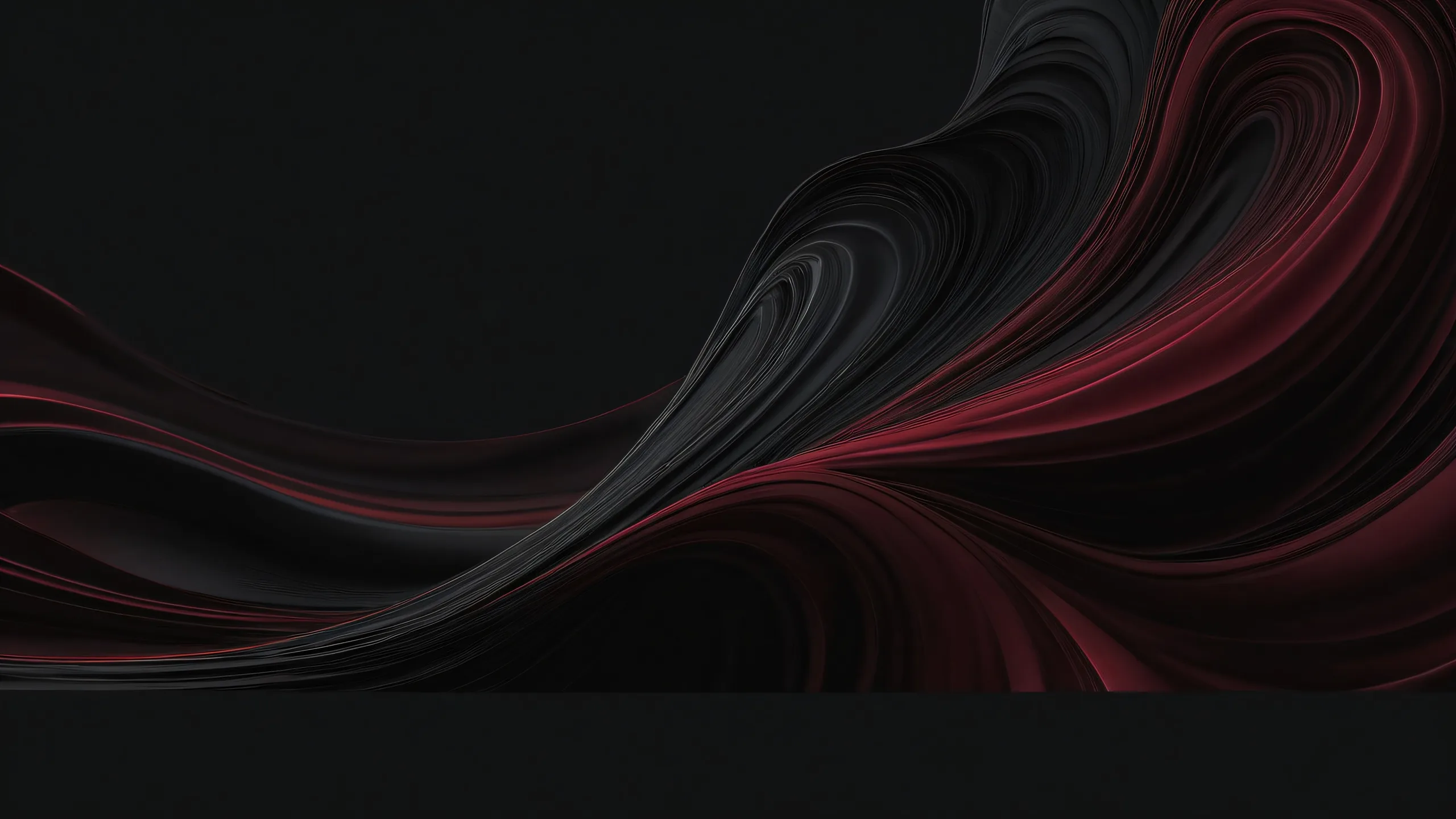 A stunning dark mode desktop background featuring a troll in a vast pure void with perfect blacks and crisp contrast for Desktop/PC.